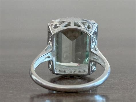 Buy Prasiolite Green Amethyst Accent With White Zircon Rhodium Over ...