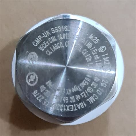 Jual Explosion Proof Plug SS316L CMP-UK 757 M25 Stainless Steel 316 ...