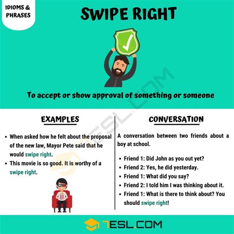 "Swipe Right" Meaning, Origin and Examples • 7ESL