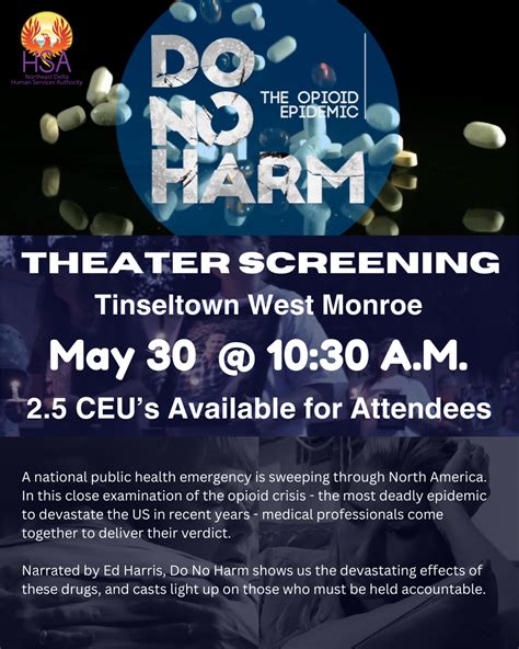 NEDHSA to host “Do No Harm: The Opioid Epidemic” theater screening at ...