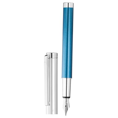 Waldmann Cosmo Deep Lines Pattern With Engraving Space Ice Blue Founta ...