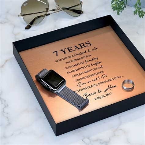 7th Anniversary Gift Ideas • 7 Year Anniversary Gift for Him and Her ...