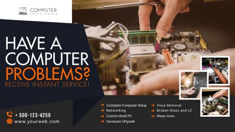 Rezultat imagine pentru Computer Repair Ad