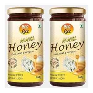 ANP BEE Raw Unpasteurized Honey 500gm I NMR Tested, Unprocessed ...