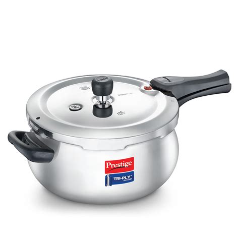 Buy Prestige 3 Litre Svachh Tri-Ply handi pressure cooker(outer lid ...