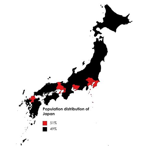 Population Distribution of Japan - Maps on the Web