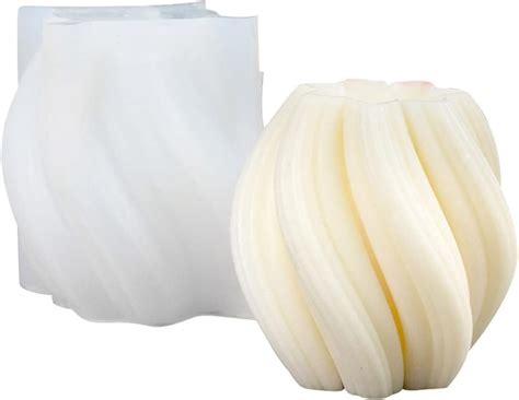 Buy Wave Textured Candle Mold for Making Pillar Candle Mousse Cake ...
