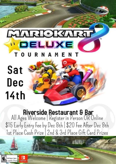 Mario Kart 8 Tournament @ Riverside Restaurant & Bar, 150 1st Street ...
