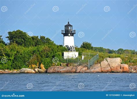 Ten Pound Island Lighthouse, Cape Ann, Massachusetts Stock Photo ...