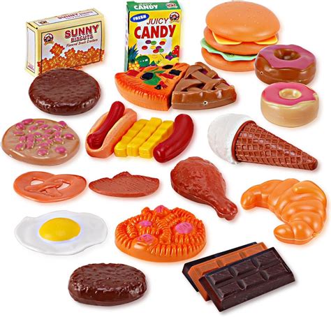 Buy Liberty Imports Fast Food & Dessert Mini Play Food Cooking Set for ...