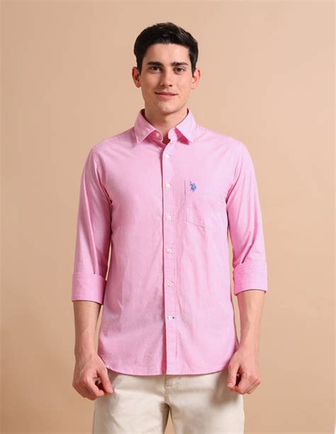Textured Cotton Shirt – U.S. Polo Assn. India