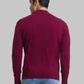 Parx Men Maroon Regular Fit Solid Acrylic Blend Full Sleeves Turtle Ne ...
