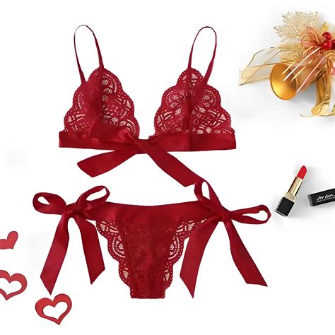 Lace Lingerie Set with Bows – Zalletta.co.uk
