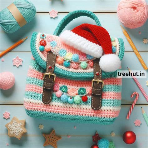 Christmas Crochet School Bag Ideas