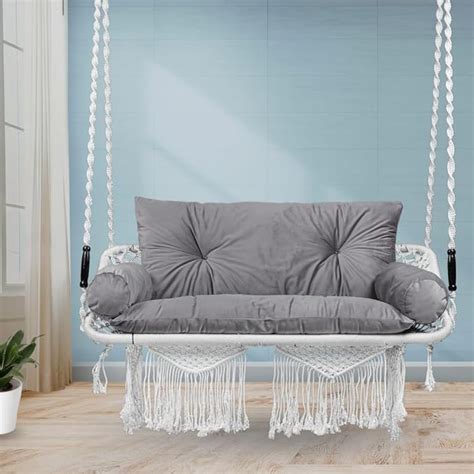 SWINGZY Polyester Large Premium Double Seater Swing With Sofa Cushion ...