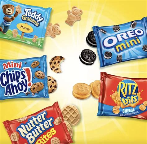 Oreo Chips Ahoy Ritz Bits Nutter Butter Bites Teddy Grahams Cookie ...