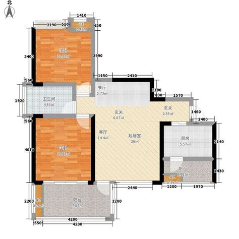 二室二厅103平米N01_住宅小区_土木在线