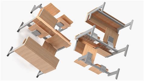 3D model University Seating System Set Four Seats | 3D Molier International