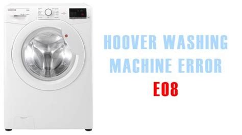 Hoover Dynamic Next Washing Machine Error E03 的图像结果