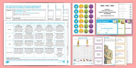 Year 6 SPaG Catch-Up Intervention Pack 5: Vocabulary & Standard English