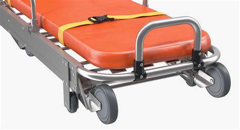 Folded Ambulance Stretcher Trolley 3D model | 3D Molier International