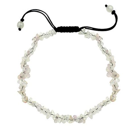 Buy Silvesto India Natural Rose Quartz Cut Chips Stone Anklet for Women ...
