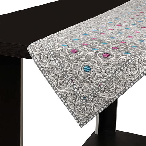 Buy DAZE Decor Polyester Shaneel Dining Table Long Runner, 13 X 72 in ...
