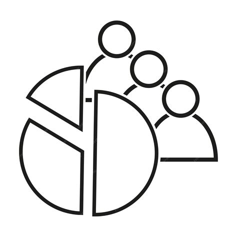 Diagramme à Secteurs Avec Icône De Personnes Icône De Quantité Et De ...