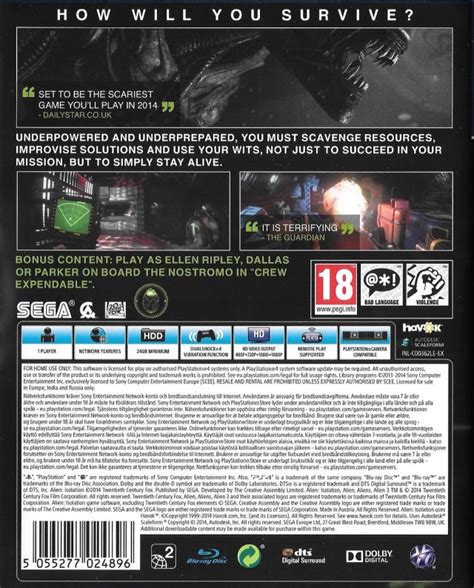 Image result for Alien Isolation PS4 Box
