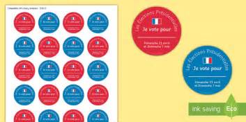 Presidential Elections Badges french (teacher made) - Twinkl