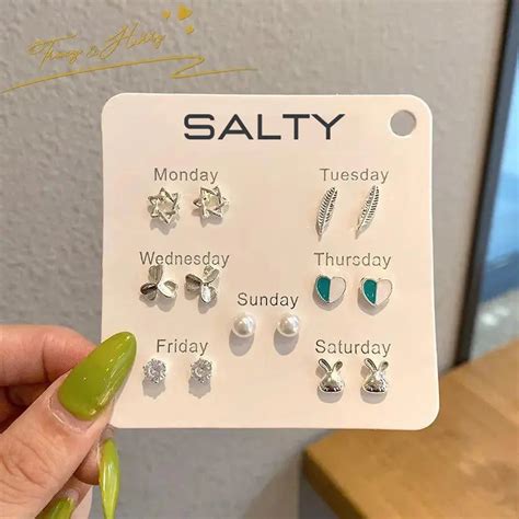 "Wishes" Weekly 7 Stud Earrings | Salty – Salty Accessories