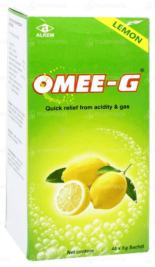 Omee G Lemon Sachet 5 Gm - Uses, Side Effects, Dosage, Price | Truemeds