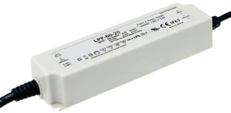 LPF-60-30 MEAN WELL | MEAN WELL LED Driver, 30V Output, 60W Output, 2A ...
