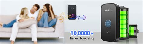 winPlus Wireless Door Bell for Home Long Range, Waterproof Fingertip ...