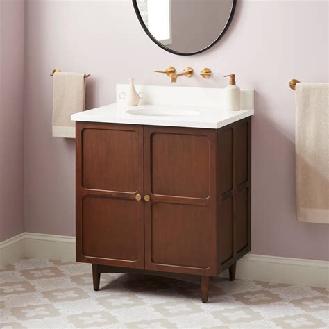 30" Delavan Vanity with Undermount Sink - Cold Brew | Signature Hardware