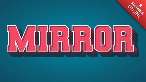 Image result for Mirrored Text