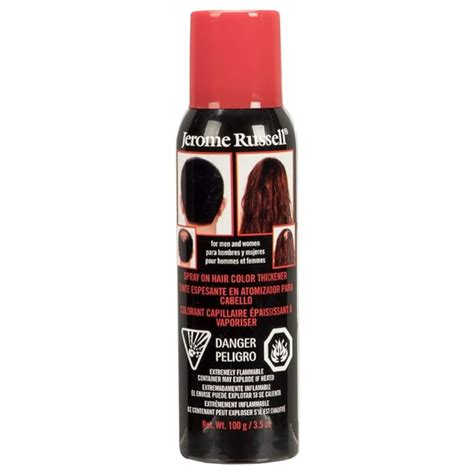 Buy Jerome Russell Spray-on Color Dark Brown Hair Thickener, For Fine ...