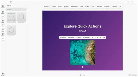 Quick Actions - React | IMG.LY Docs