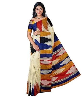 Buy Pal Bastralaya Bengal Soft Cotton Molmol Prints Traditional Saree ...