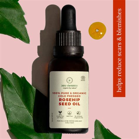 Buy Pure Organic Cold Pressed Rosehip Seed Oil for Face Skin