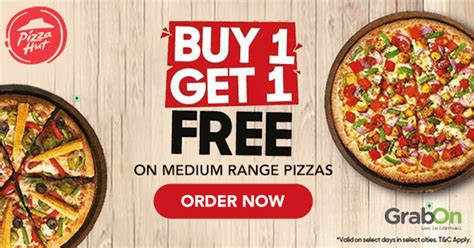 Pizza Hut Offers & Coupons: Buy 1 Get 1 FREE Voucher Aug 2022