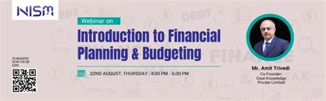 Webinar on Introduction to Financial Planning & Budgeting - National ...