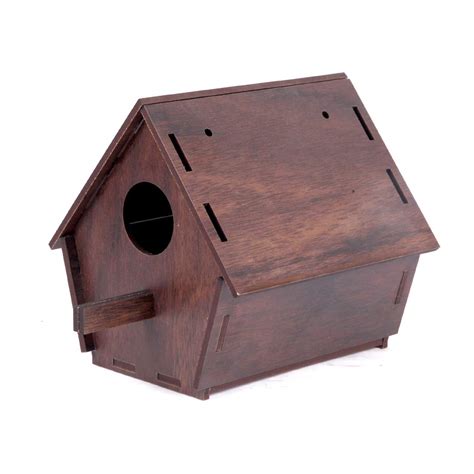 Wooden Bird House Nest Box – Inviting Bulbuls, Sparrows, Budgies, and ...
