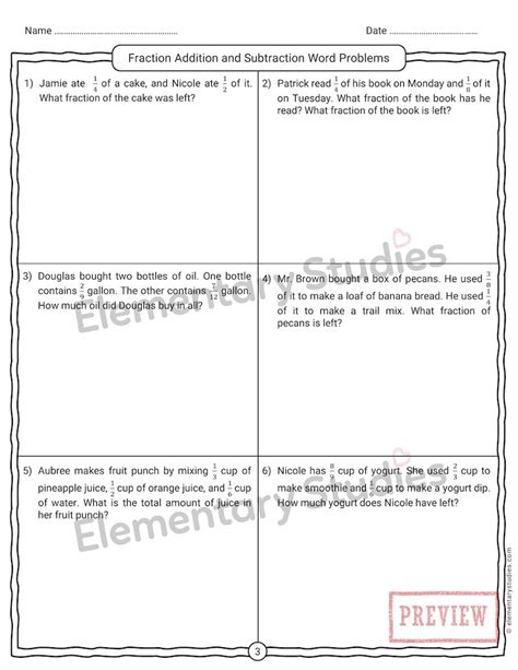 Fraction Subtraction Problems 的图像结果