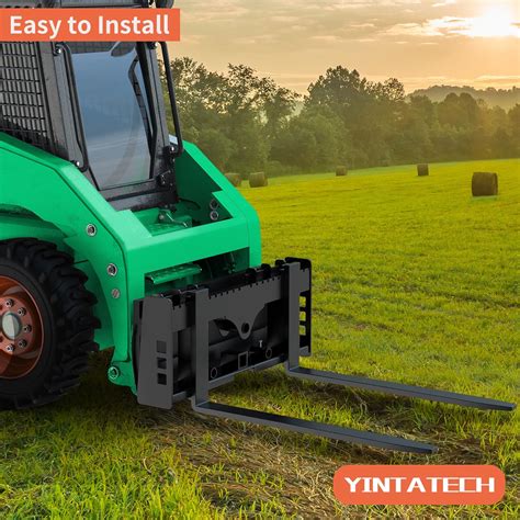 Buy YINTATECH 42 Skid Steer Pallet Fork Blades, 2500lbs Capacity ...