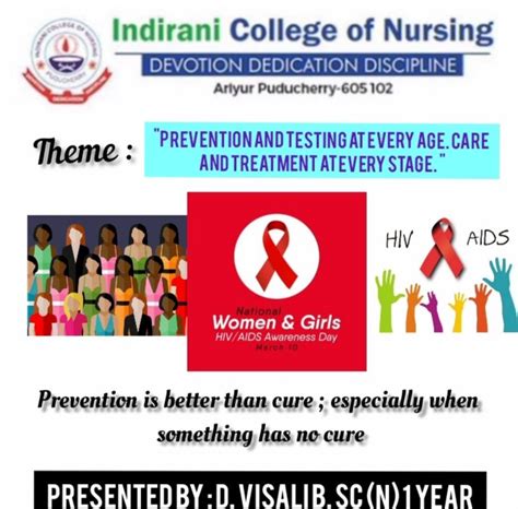 NATIONAL WOMEN AND GIRLS HIV/AIDS AWARENESS DAY - Indirani College of ...