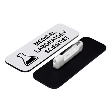 Medical laboratory scientist 1 x 3" Name Tag/Badge, White, (3 Pack) - Walmart.com