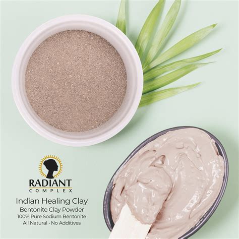 Buy Radiant Complex Sodium Bentonite Clay Powder - Indian Healing Clay ...