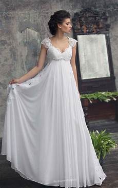 Empire Wedding Gowns by Empire Waist Wedding Dresses With Cap Sleeves Update Empire Wedding Gowns