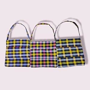 Deevine Craft Pack of 03 Cotton Fabric Grocery Shopping Bag - Reusable ...